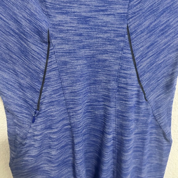 Lululemon Athletica &go Where-To T-Shirt Dress Heathered Sapphire Blue Size 10 - Picture 6 of 10